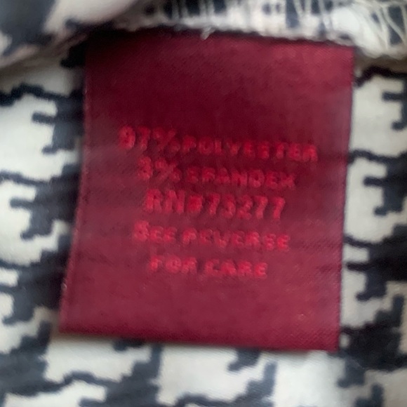 212 Collection Black White Hounstooth Pattern Sleeveless Blouse XL - Picture 4 of 4